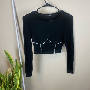 Black Long Sleeve Shirt | Size XS
